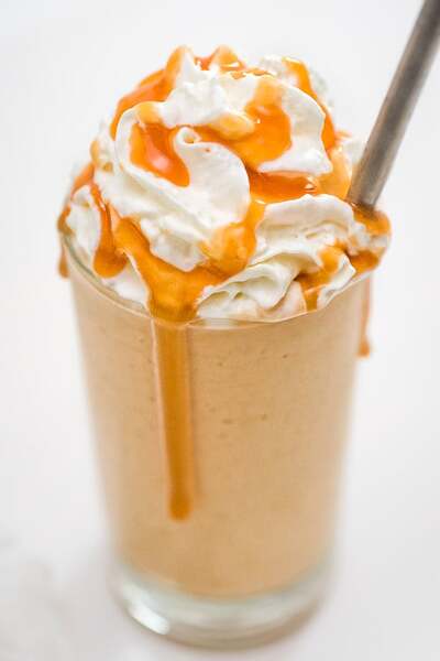 Iced caramel frappe