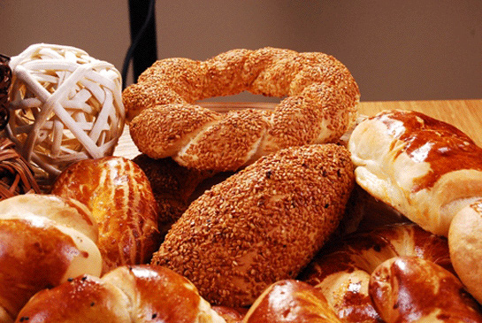 Simit, plain açma, and poğaça
