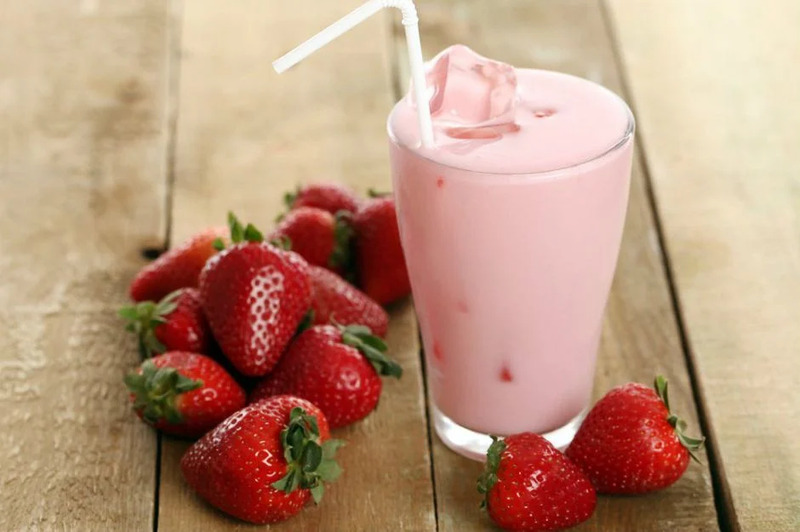 Strawberry milkshake